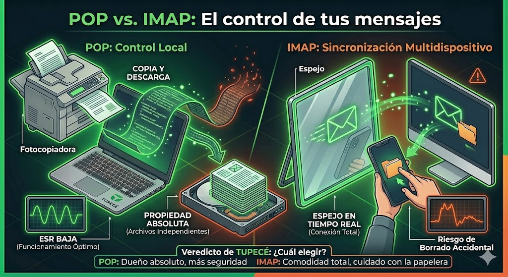 Comparativa POP e IMAP